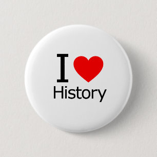 Badge Rond 5 Cm J'aime l'histoire