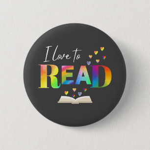 Badge Rond 5 Cm J'Aime Lire