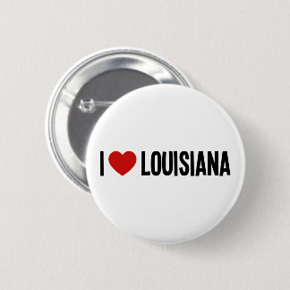 Badge Rond 5 Cm J'aime Louisiana Rond Bouton
