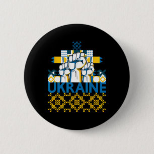 Badge Rond 5 Cm J'aime l'Ukraine