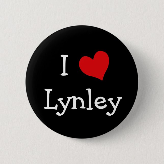 Badge Rond 5 Cm J'aime Lynley (Devant)