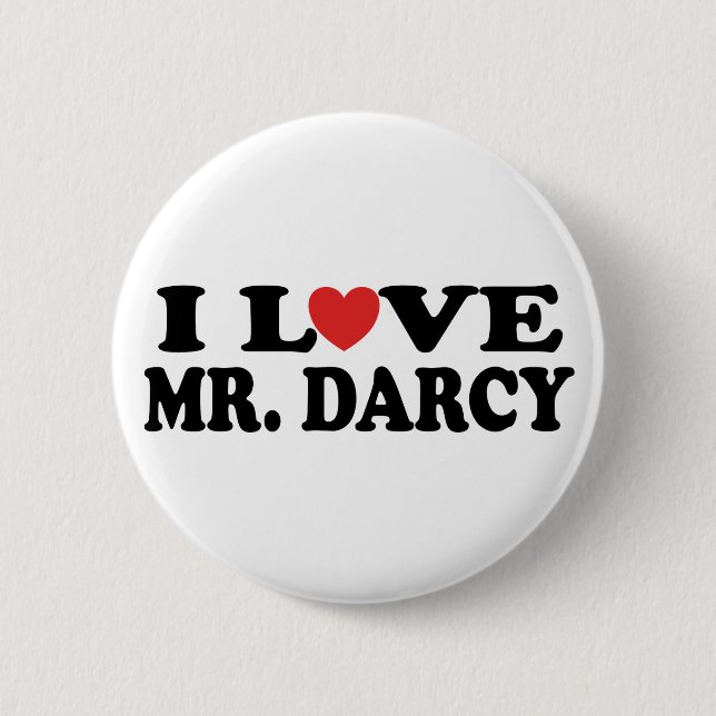 Badge Rond 5 Cm J'aime M. Darcy (Devant)
