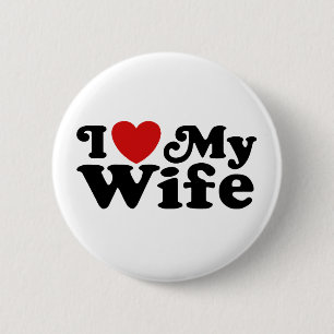 Badge Rond 5 Cm J'Aime Ma Femme