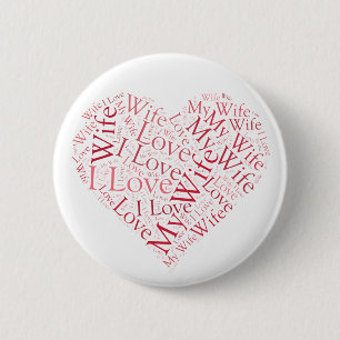 Badge Rond 5 Cm J'Aime Ma Femme