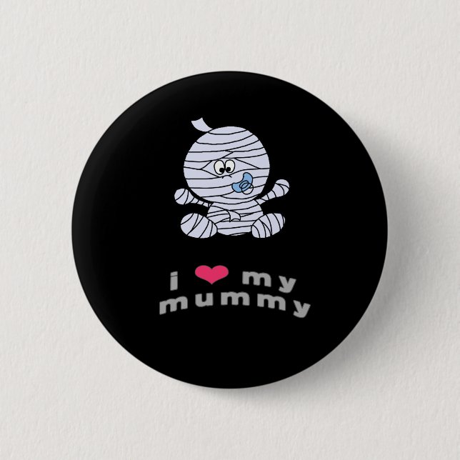 Badge Rond 5 Cm J'aime ma maman (Devant)