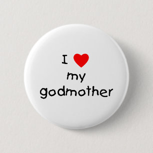 Badge Rond 5 Cm J'aime ma marraine