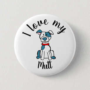 Badge Rond 5 Cm J'Aime Ma Mutt