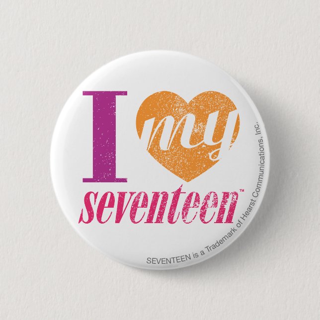 Badge Rond 5 Cm J'aime ma orange 17 (Devant)