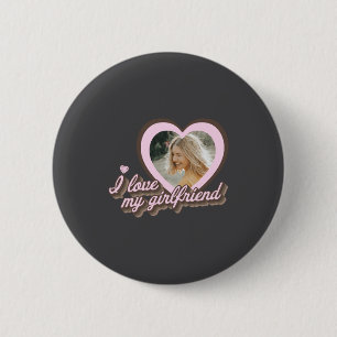 Badge Rond 5 Cm J'aime ma petite amie 