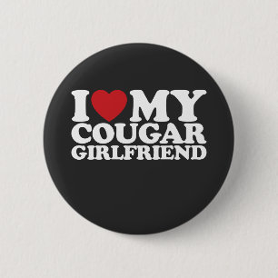 Badge Rond 5 Cm J'Aime Ma Petite Amie Cougar