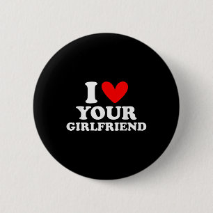 Badge Rond 5 Cm J'Aime Ma Petite Amie J'Aime Ma Petite Fille