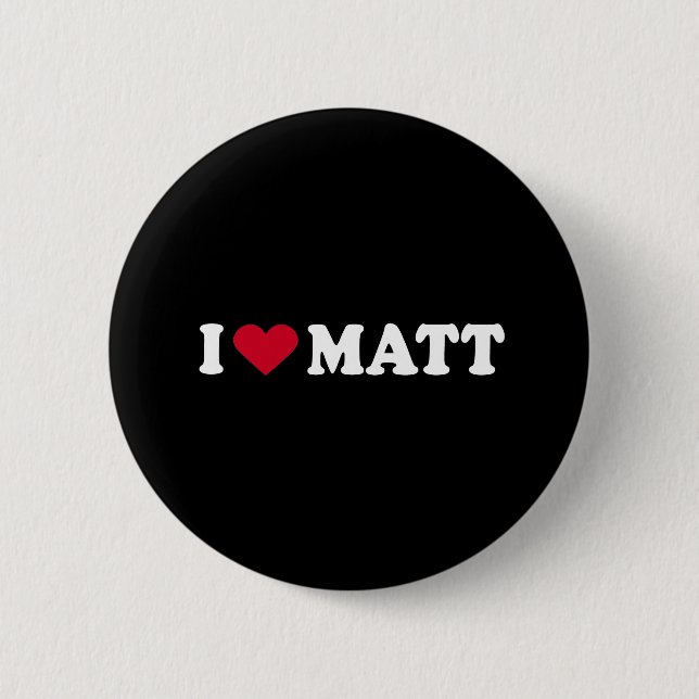 BADGE ROND 5 CM J'AIME MATT (Devant)
