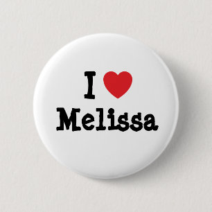 Badge Rond 5 Cm J'aime Melissa heart T-Shirt