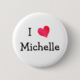Badge Rond 5 Cm J'aime Michelle