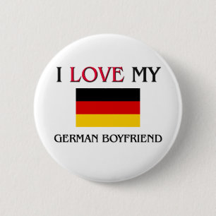 Badge Rond 5 Cm J'aime mon ami allemand