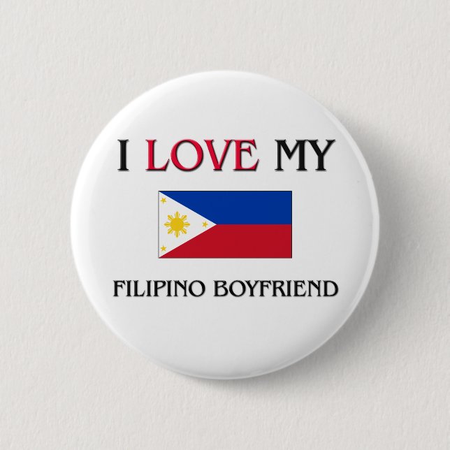 Badge Rond 5 Cm J'aime mon ami philippin (Devant)