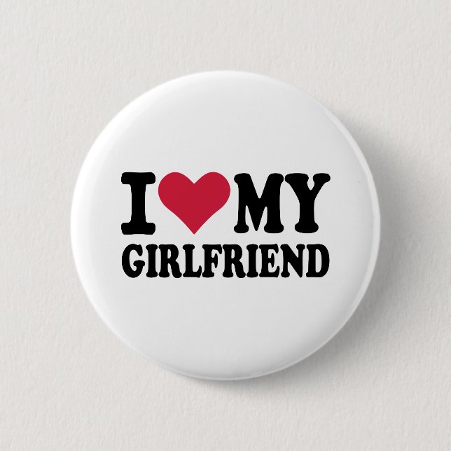 Badge Rond 5 Cm J'aime mon amie (Devant)