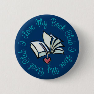 Badge Rond 5 Cm J'aime mon Bookclub