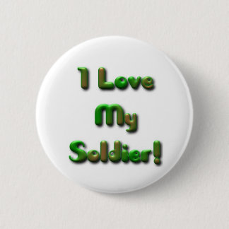 Badge Rond 5 Cm J'aime mon bouton de soldat