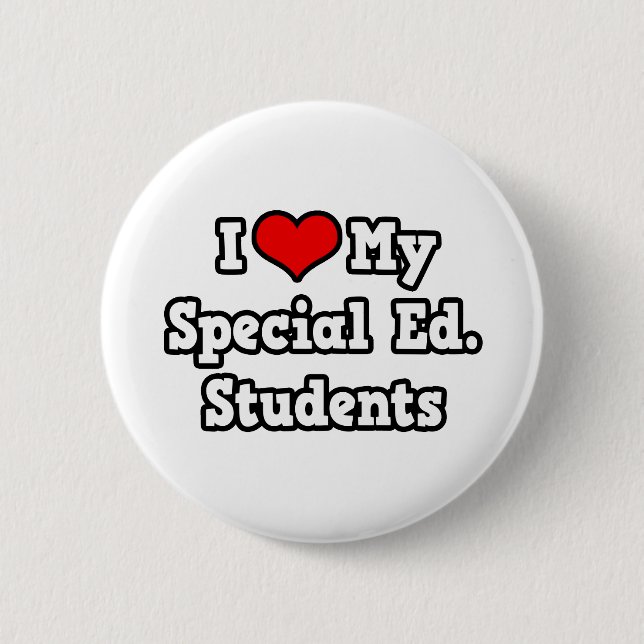 Badge Rond 5 Cm J'Aime Mon Ed Spécial. Étudiants (Devant)
