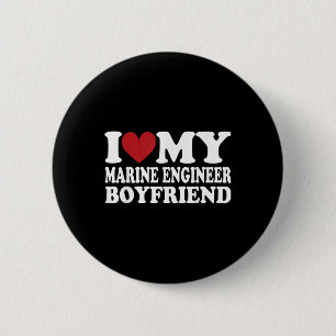 Badge Rond 5 Cm J'Aime Mon Ingénieur Petit ami Ami Amusant Petite