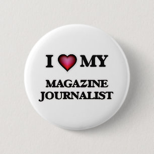 Badge Rond 5 Cm J'aime mon journaliste de magazine