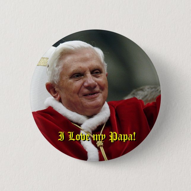 Badge Rond 5 Cm J'aime mon papa ! (Devant)