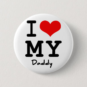 Badge Rond 5 Cm J'aime mon papa