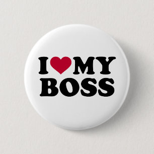 Badge Rond 5 Cm J'aime mon patron