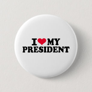Badge Rond 5 Cm J'aime mon président