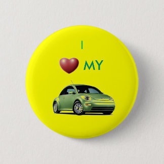 Badge Rond 5 Cm j'aime mon slugbug