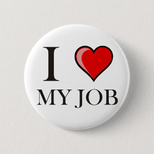 Badge Rond 5 Cm J'aime mon travail