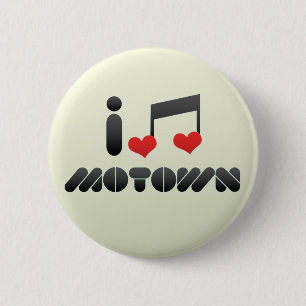 Badge Rond 5 Cm J'aime Motown
