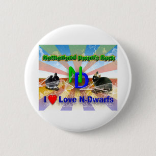 Badge Rond 5 Cm J'aime Netherland Dwarf Bunnies