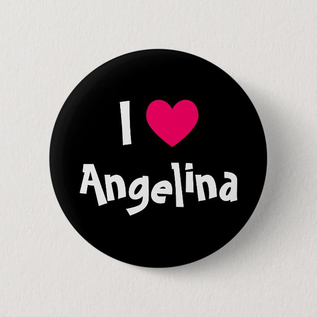 Badge Rond 5 Cm J'aime nom (Devant)