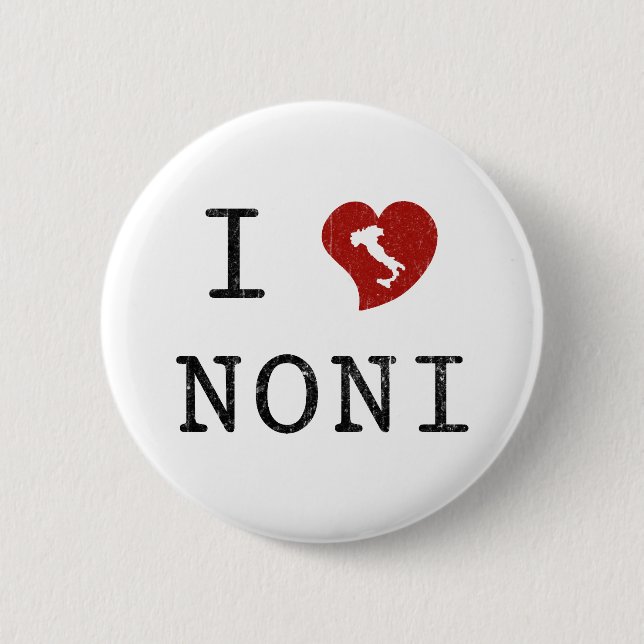 Badge Rond 5 Cm J'aime Noni (Devant)