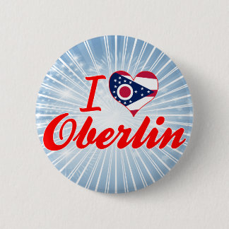 Badge Rond 5 Cm J'aime Oberlin, Ohio
