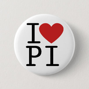 BADGE ROND 5 CM J'AIME PI