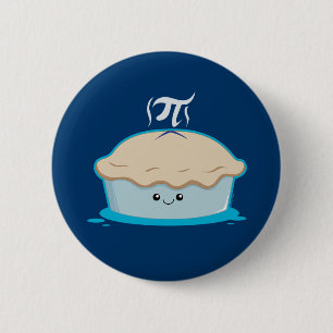 Badge Rond 5 Cm J'aime pi