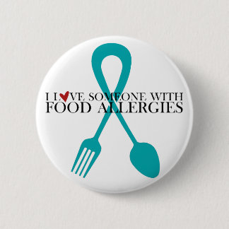 Badge Rond 5 Cm J'aime quelqu'un avec des allergies alimentaires