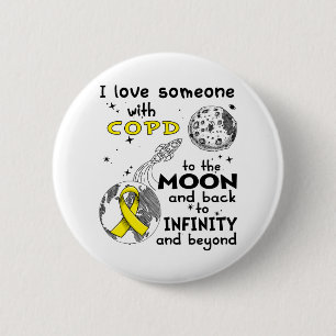 Badge Rond 5 Cm J'aime quelqu'un qui est sensibilisé à la MPOC