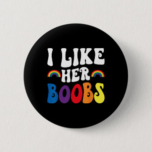 Badge Rond 5 Cm J'Aime Ses Couples Lesbiennes Lgbtq Funny Valentin