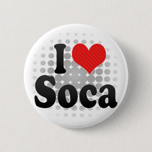 Badge Rond 5 Cm J'aime Soca