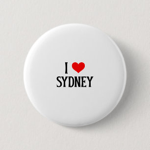 Badge Rond 5 Cm J'aime Sydney J'adore Sydney Australie Oz Voyage S