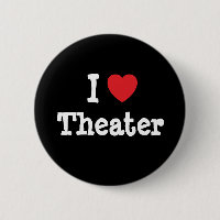 J'aime Théâtre coeur personnalisé