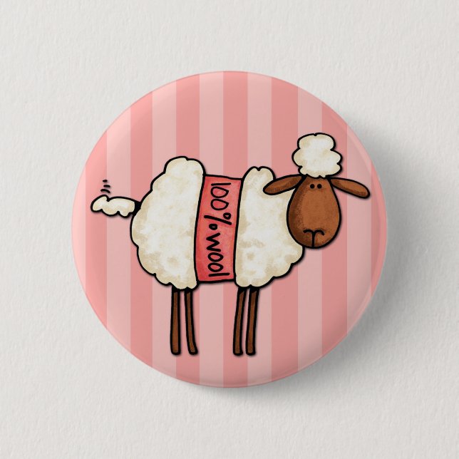 Badge Rond 5 Cm j'aime tricoter (Devant)
