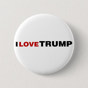 Badge Rond 5 Cm J'aime Trump