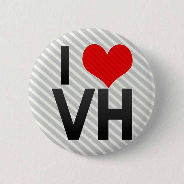 Badge Rond 5 Cm J'aime VH (Devant)