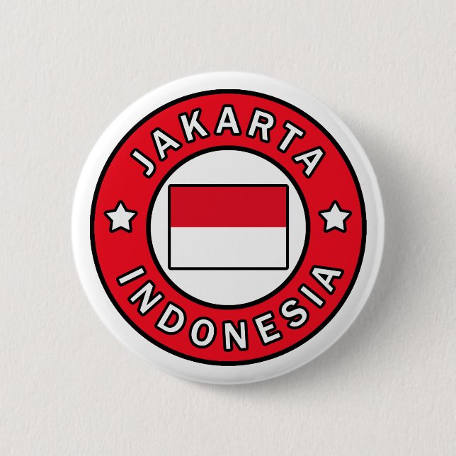 Badge Rond 5 Cm Jakarta Indonésie (Devant)