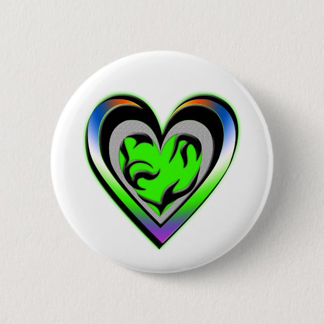 Badge Rond 5 Cm Jalousie (Devant)